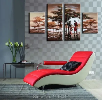 Modern Africa People Living Tree Sky Oil Painting On Canvas 4 Panel Arts Set Home Abstract Wall Decor Picture for Living Room
Modern Africa People Living Tree Sky Oil Painting On Canvas 4 Panel Arts Set Home Abstract Wall Decor Picture for Living Room