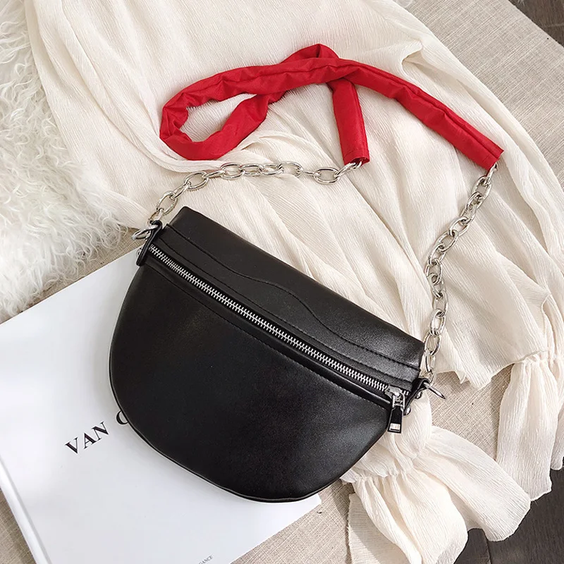 Women's Chest Bag Chain Saddle Shoulder Bags Brand Fashion PU Leather Ladies Messenger Bag Leisure Travel Crossbody Bags Female
Women's Chest Bag Chain Saddle Shoulder Bags Brand Fashion PU Leather Ladies Messenger Bag Leisure Travel Crossbody Bags Female