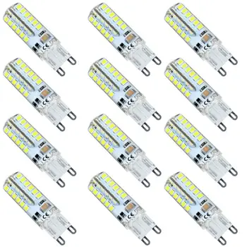 12 Pack Silicone G9 220V 2835 SMD 7W 48 LED Crystal Lamp Corn Bulb Chandelier COB Spotlight Cool/ Warm White 360 degree Light
12 Pack Silicone G9 220V 2835 SMD 7W 48 LED Crystal Lamp Corn Bulb Chandelier COB Spotlight Cool/ Warm White 360 degree Light