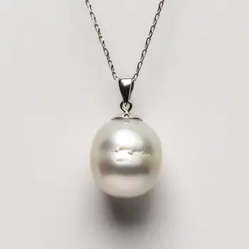 Free Shipping Big 15.5*13.7mm White Real South Sea Cultured Pearl Pendant 925 Sterling Silver
Free Shipping Big 15.5*13.7mm White Real South Sea Cultured Pearl Pendant 925 Sterling Silver