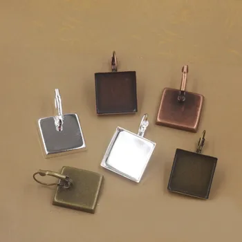 50 PCS 16/18/20/25mm Square Cabochon Base Earring Blank Bezel Setting Antique Bronze Silver Color For Jewelry Making
50 PCS 16/18/20/25mm Square Cabochon Base Earring Blank Bezel Setting Antique Bronze Silver Color For Jewelry Making
