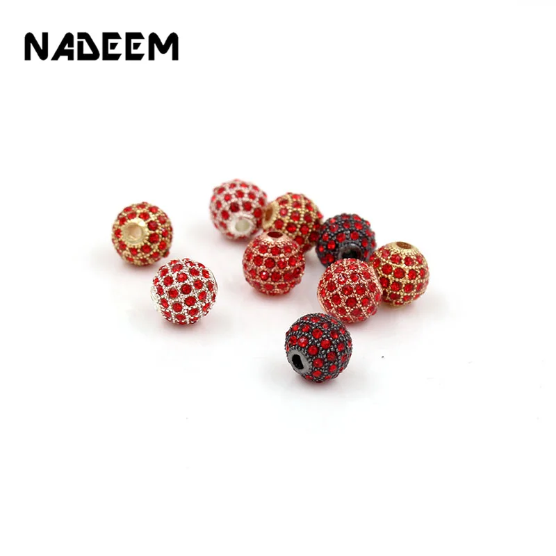 Luxury Micro Pave Cubic Zirconia Crystal Ball Charms Beads For Men Bracelet Necklace Making Jewelry 4Color Brass Spacer diy Bead
Luxury Micro Pave Cubic Zirconia Crystal Ball Charms Beads For Men Bracelet Necklace Making Jewelry 4Color Brass Spacer diy Bead