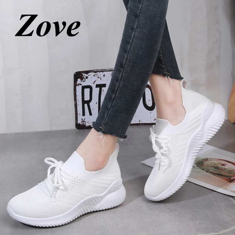 ZOVE Women Breathe Flats Sneakers 2019 Summer Fashion Lace Up Walking Flat Shoes Fly Knit Mesh Comfort Outdoor Sport Ladies Shoe
ZOVE Women Breathe Flats Sneakers 2019 Summer Fashion Lace Up Walking Flat Shoes Fly Knit Mesh Comfort Outdoor Sport Ladies Shoe