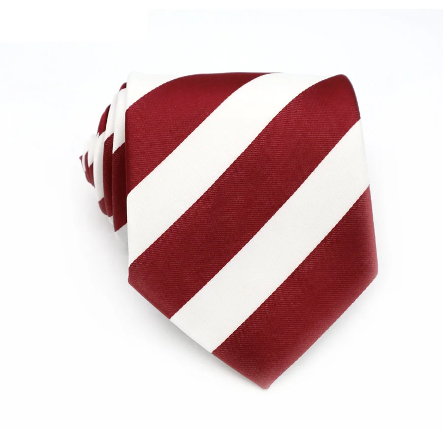 XT066 Men Ties 8CM Dark Red White Striped 100% Silk Necktie Mens Business Wedding Male Legame England Jacquard Woven Neck Tie
XT066 Men Ties 8CM Dark Red White Striped 100% Silk Necktie Mens Business Wedding Male Legame England Jacquard Woven Neck Tie