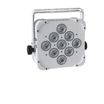 Professional dj lights led flat par 9x6W RGBAW-UV 6in1 dmx wireless battery powerd led uplights
Professional dj lights led flat par 9x6W RGBAW-UV 6in1 dmx wireless battery powerd led uplights
