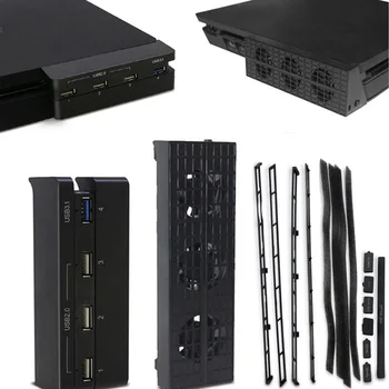 PS4 Slim Cooler with USB External 3-Fan Super Turbo + PS4 Slim 4 USB Ports HUB Adapter For PS4 Slim Console + DIY Dustproof Kit
PS4 Slim Cooler with USB External 3-Fan Super Turbo + PS4 Slim 4 USB Ports HUB Adapter For PS4 Slim Console + DIY Dustproof Kit