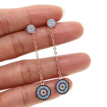 gorgeous round disco charm chain ear wire rose gold color fashion elegant women turkish evil eye nano turquoises dangle earring
gorgeous round disco charm chain ear wire rose gold color fashion elegant women turkish evil eye nano turquoises dangle earring