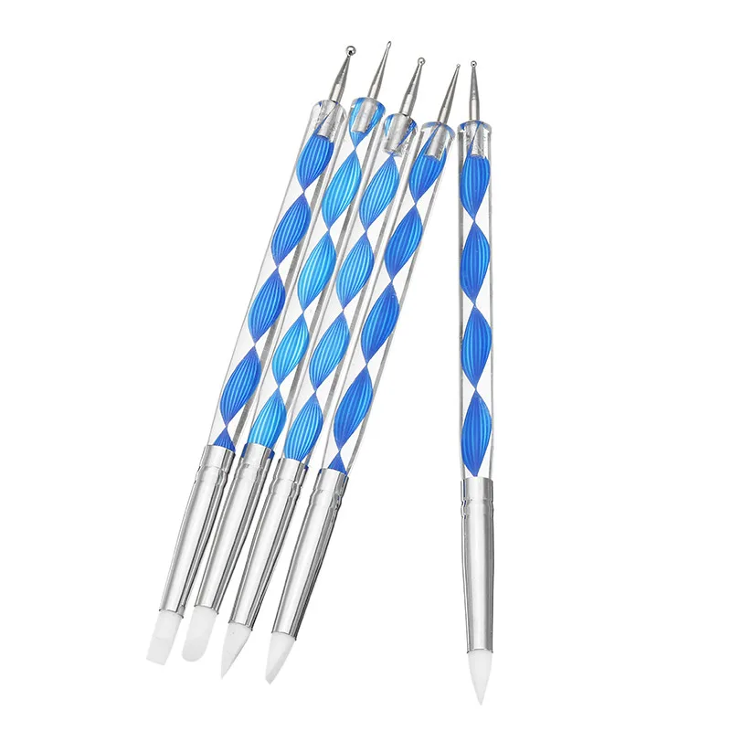 DIY 5X 2 Way Pottery Clay Ball Styluses Tools Polymer Clay Sculpture Tool Nail Art Tools Silicone Color Shapers Dotting Tool
DIY 5X 2 Way Pottery Clay Ball Styluses Tools Polymer Clay Sculpture Tool Nail Art Tools Silicone Color Shapers Dotting Tool