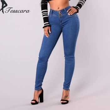 Women Spring Autumn Skinny Jeans Pants 2018 New Fashion Female Plus Size Button Zipper Streetwear Sexy Big Hip Outwear Jean
Women Spring Autumn Skinny Jeans Pants 2018 New Fashion Female Plus Size Button Zipper Streetwear Sexy Big Hip Outwear Jean