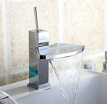 Waterfall Axe Deck Mounted Brass Chrome Short Bathroom Vanity Sink / Basin / Torneira Faucets Mixers & Taps (UP-2705)
Waterfall Axe Deck Mounted Brass Chrome Short Bathroom Vanity Sink / Basin / Torneira Faucets Mixers & Taps (UP-2705)