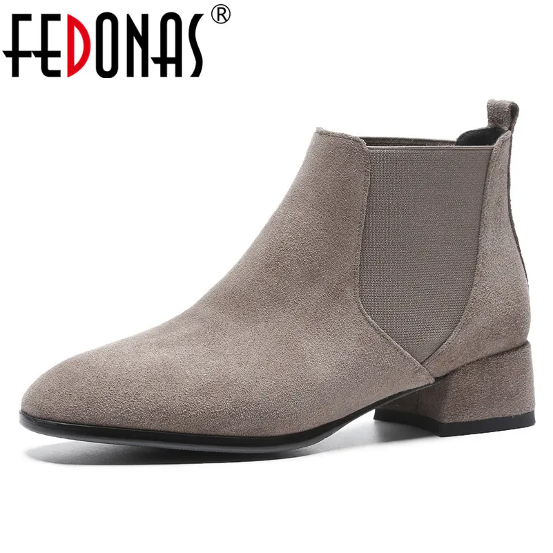 FEDONAS Fashion Women Ankle Boots Female Thick Heel Shoes Woman Ladies Cow Suede Ladies Boots Sexy Pointed Toe Basic Boots
FEDONAS Fashion Women Ankle Boots Female Thick Heel Shoes Woman Ladies Cow Suede Ladies Boots Sexy Pointed Toe Basic Boots