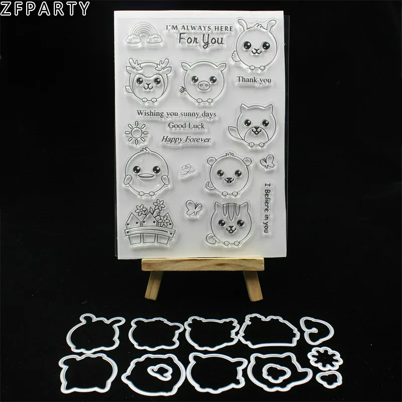 ZFPARTY Happy Forever Metal Cutting Dies or Transparent Clear Stamp for DIY Scrapbooking/photo album Decorative Card making
ZFPARTY Happy Forever Metal Cutting Dies or Transparent Clear Stamp for DIY Scrapbooking/photo album Decorative Card making
