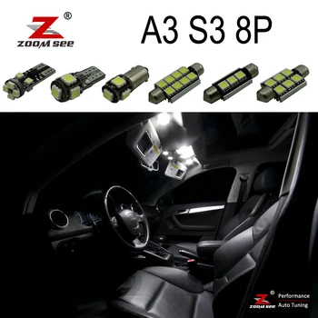 White LED door footwell Bulb + LED interior indoor dome map lights Kit for Audi A3 S3 RS3 8P 2 door and 4 door (2003-2013)
White LED door footwell Bulb + LED interior indoor dome map lights Kit for Audi A3 S3 RS3 8P 2 door and 4 door (2003-2013)