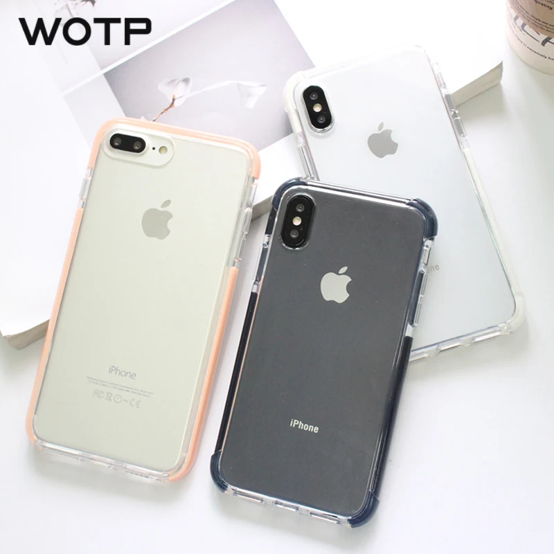 WOTP Simple Clear Candy Color Phone Case For iphone X Fashion Couples Back Cover For iphone 6 6S 7 8 Plus Full Protect Phone Bag
WOTP Simple Clear Candy Color Phone Case For iphone X Fashion Couples Back Cover For iphone 6 6S 7 8 Plus Full Protect Phone Bag