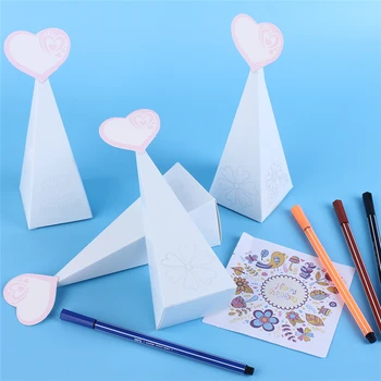40Pcs White Heart Pyramid Gift Box Paper Candy Cookie Bags Girls Wedding Party Favors Kids Children's Birthday Show Decoration
40Pcs White Heart Pyramid Gift Box Paper Candy Cookie Bags Girls Wedding Party Favors Kids Children's Birthday Show Decoration