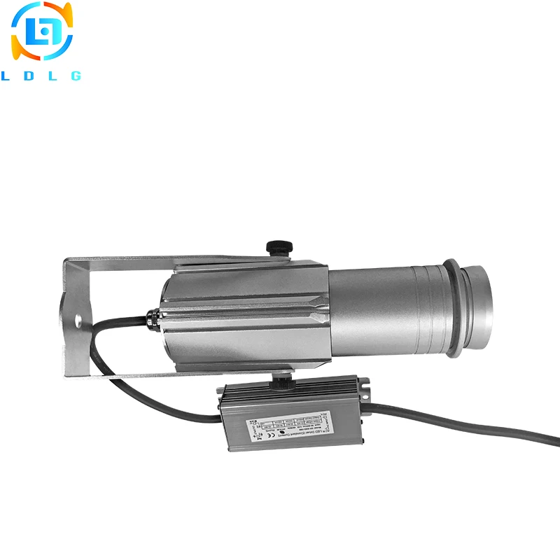 Waterproof Silver 20W LED Rotary Gobo Projector Small Casing Advertising Logo Custom Image 20W Logo Gobo Projector with One Gobo
Waterproof Silver 20W LED Rotary Gobo Projector Small Casing Advertising Logo Custom Image 20W Logo Gobo Projector with One Gobo