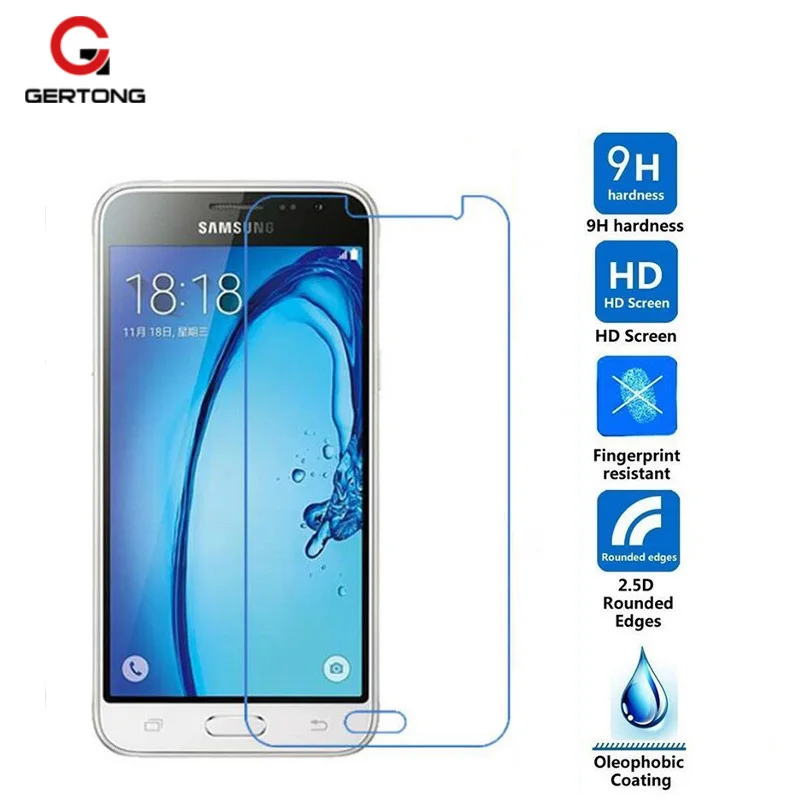 

GerTong Protective Tempered Glass For Samsung Galaxy J5 2016 A5 A3 A7 J7 J3 J1 2015 S6 S5 S4 S3 A J 5 Screen Protector Case Film