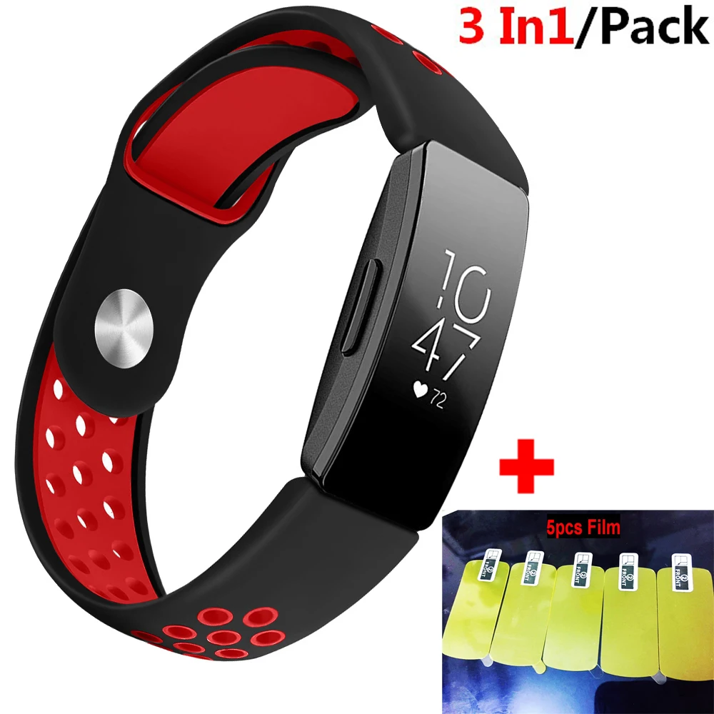 2In1 For Fitbit Inspire/Inspire HR Band Silicone Wristband Strap for Fitbit Inspire Screen Protective film Inspire Bracelet Belt
2In1 For Fitbit Inspire/Inspire HR Band Silicone Wristband Strap for Fitbit Inspire Screen Protective film Inspire Bracelet Belt