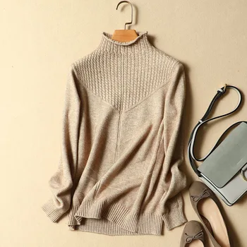 winter sweater female women turtleneck sweater long sleeved pullovers female knitted loose soft clothing tops
winter sweater female women turtleneck sweater long sleeved pullovers female knitted loose soft clothing tops