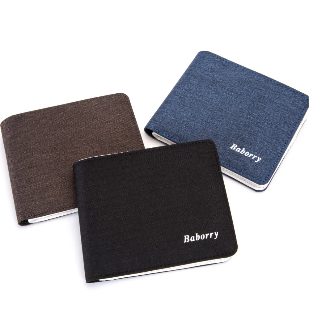 Baborry RFID бренд бумажник мужские кожаные бумажники кошельки Короткий Мужской