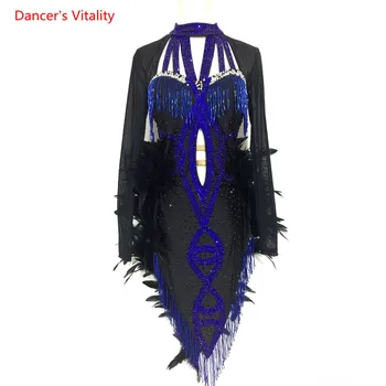 Custom Adult Kids Latin Dance Competiton Costumes Women Girls Professional Ballroom Salsa Dancing Performance Clothing
Custom Adult Kids Latin Dance Competiton Costumes Women Girls Professional Ballroom Salsa Dancing Performance Clothing
