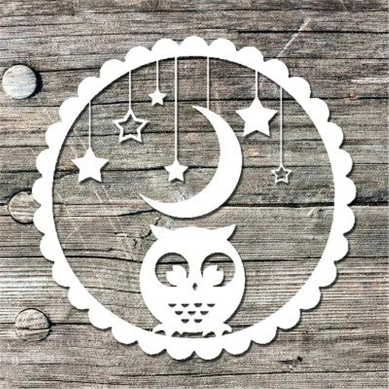 DiyArts Owl Moon Star Metal Cutting Dies New 2019 for Circle Frame Craft Dies Scrapbooking Album Stencil Card Making Die Cut
DiyArts Owl Moon Star Metal Cutting Dies New 2019 for Circle Frame Craft Dies Scrapbooking Album Stencil Card Making Die Cut