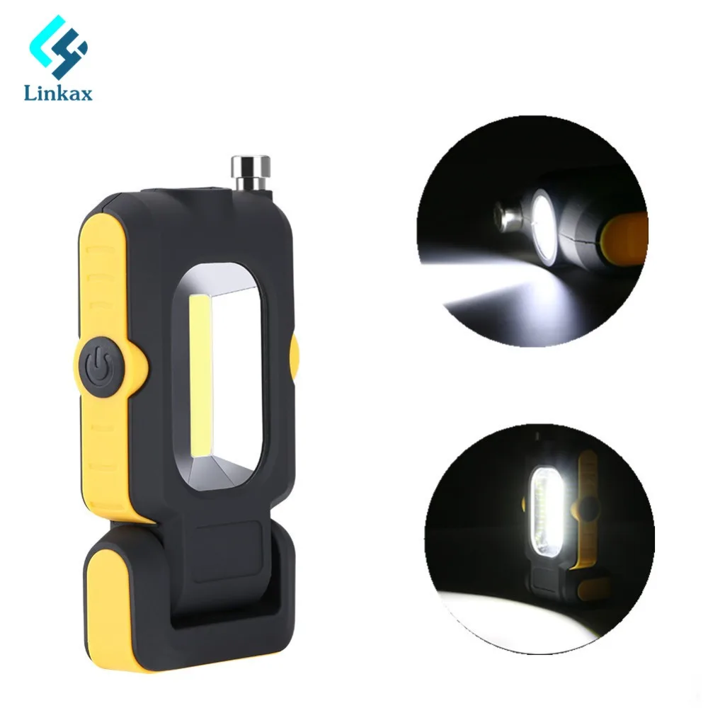 Newest 1PCS Super Bright Adjustable COB LED Work Light Inspection Lamp Hand Torch Magnetic Camping Tent Lantern With Magnet
Newest 1PCS Super Bright Adjustable COB LED Work Light Inspection Lamp Hand Torch Magnetic Camping Tent Lantern With Magnet
