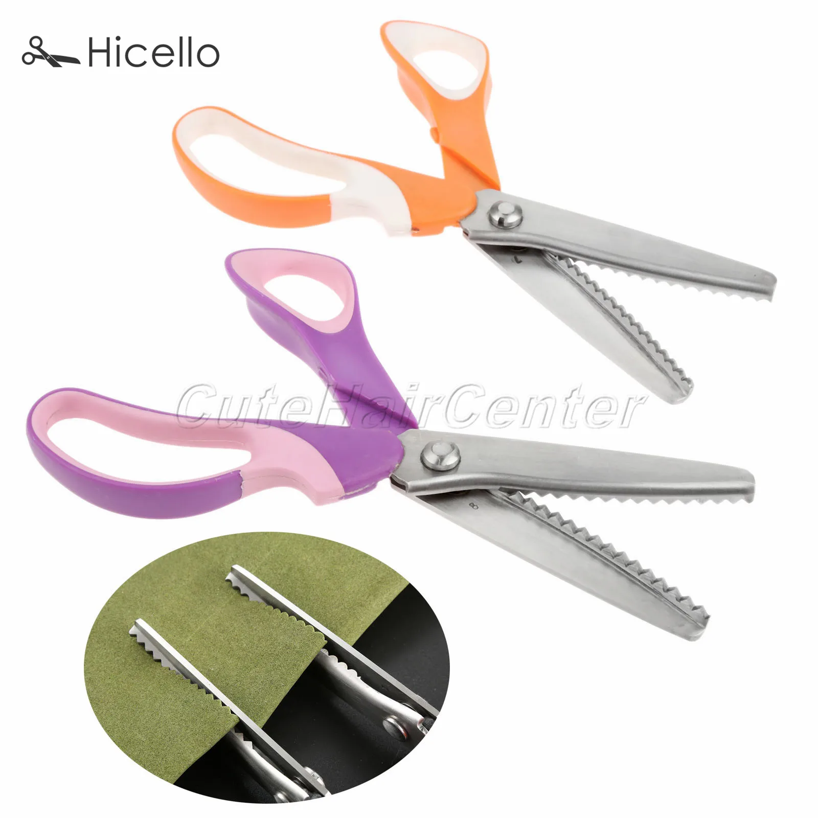 Lacework Wavy Edge Scissors for Tailor Dressmaking Pinking 23.5cm Triangle/Round Stainless Steel scissors Craft Hicello
Lacework Wavy Edge Scissors for Tailor Dressmaking Pinking 23.5cm Triangle/Round Stainless Steel scissors Craft Hicello