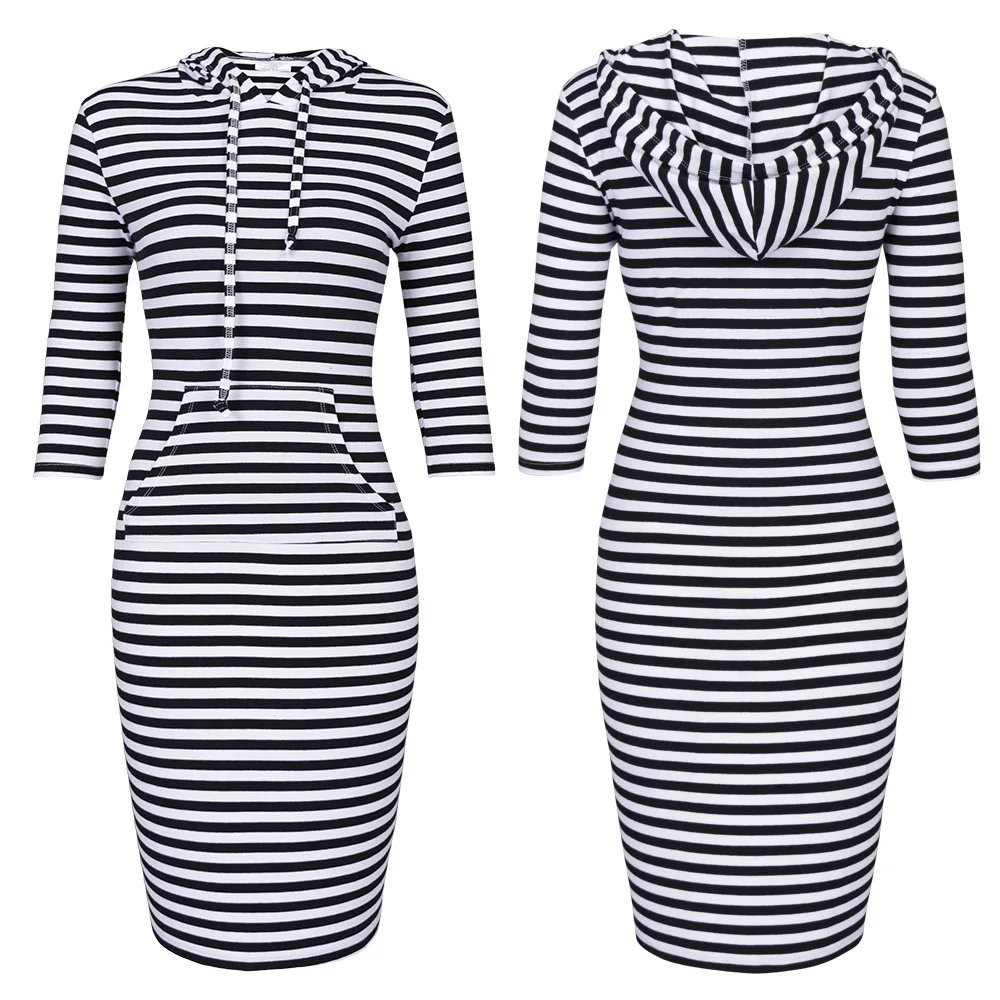 Casual 3/4 sleeve striped patchwork pocket hoodie sport dress sukienka dresowa yellow black green sweatshirt dress spor elbise
Casual 3/4 sleeve striped patchwork pocket hoodie sport dress sukienka dresowa yellow black green sweatshirt dress spor elbise