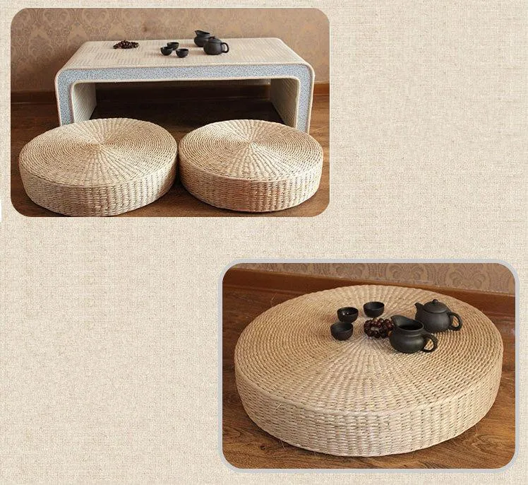 Hot sell 40cm Tatami Cushion Round Straw Weave Handmade Pillow Floor Yoga Chair Seat Mat Round Mat Zafu Chair Cushion
Hot sell 40cm Tatami Cushion Round Straw Weave Handmade Pillow Floor Yoga Chair Seat Mat Round Mat Zafu Chair Cushion
