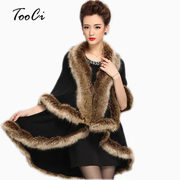New Spring Faux Fox Fur Coat Cashmere Women Black Knitted Cardigan Women Poncho And Caps Knitted Sweater Lady Scarves Coat
New Spring Faux Fox Fur Coat Cashmere Women Black Knitted Cardigan Women Poncho And Caps Knitted Sweater Lady Scarves Coat