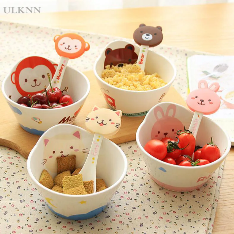 Cute cartoon ceramic bowl with spoon creative children small bowl household cutlery set breakfast children bowl 0438
Cute cartoon ceramic bowl with spoon creative children small bowl household cutlery set breakfast children bowl 0438