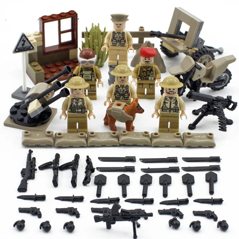 Military Ww2 Building Blocks British Army Imphal Defense War Mini Soldier Figures Compatible Legoinglys Weapon Guns Brick Toys
Military Ww2 Building Blocks British Army Imphal Defense War Mini Soldier Figures Compatible Legoinglys Weapon Guns Brick Toys