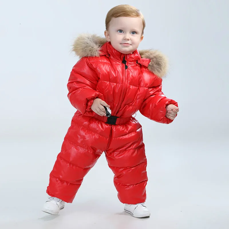 Мода 2016 зимняя куртка для девочек одежда детские snowsuit природа меха с капюшоном