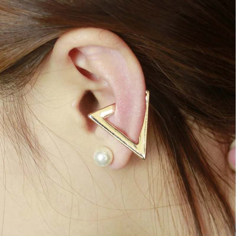 

Women Triangle Stud Earrings Gold Silver Rose Gold Earings Gifts For Women Earings Fashion Jewelry 2018 Jewellery