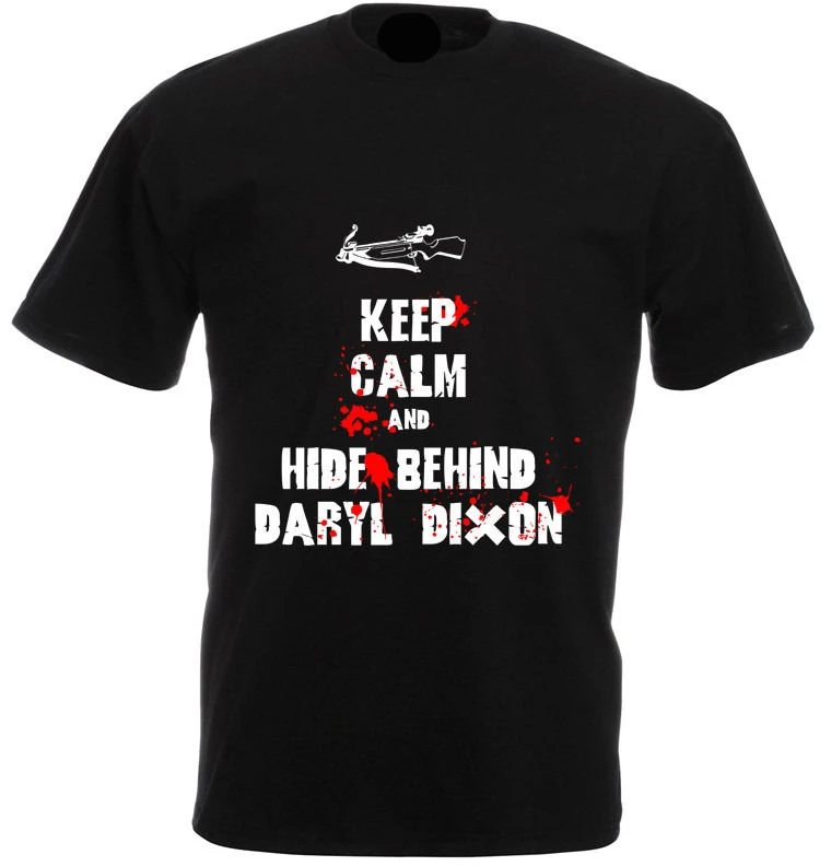 Mens Graphic Tees Keep Calm And Hide Behind Daryl Walking Dead Inspired Short Men Crew Neck Summer Tee Shirt
Mens Graphic Tees Keep Calm And Hide Behind Daryl Walking Dead Inspired Short Men Crew Neck Summer Tee Shirt