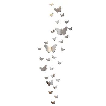 30pcs/set 3D Mirror Butterfly Wall Sticker for Home decoration bedroom Butterflies on the wall Wedding Decor DIY stickers
30pcs/set 3D Mirror Butterfly Wall Sticker for Home decoration bedroom Butterflies on the wall Wedding Decor DIY stickers
