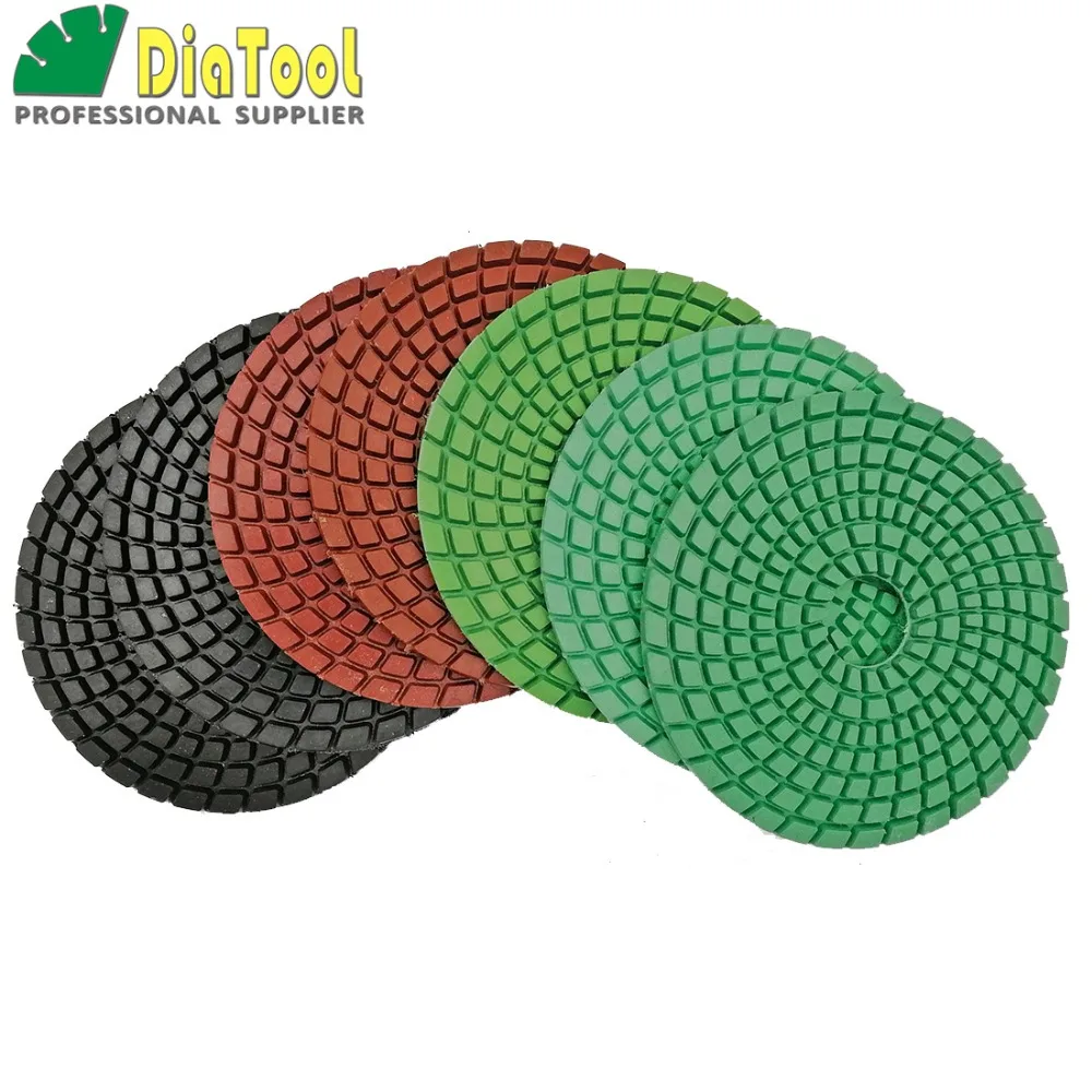 DIATOOL 7pcs/set Professional polishing pads for marble & granite Diameter 100mm sanding discs
DIATOOL 7pcs/set Professional polishing pads for marble & granite Diameter 100mm sanding discs