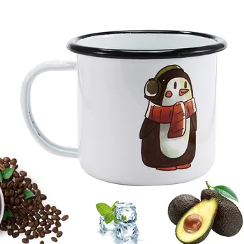 Simple Black Edge Enamel Cups, Custom-Made Winter Cute Animal Milk Mugs, Home Office Coffee Cups
Simple Black Edge Enamel Cups, Custom-Made Winter Cute Animal Milk Mugs, Home Office Coffee Cups