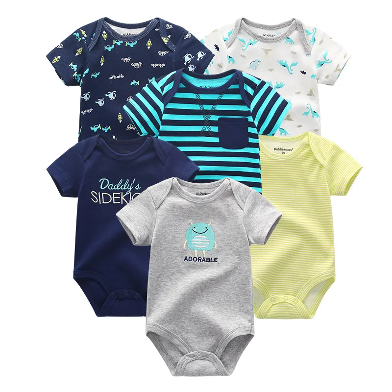 6 PCS/lot Unisex Baby Rompers jumpsuit Short Sleeve 100%Cotton O-Neck 0-12M Novel Newborn Baby Boy Girl Clothes Sets
6 PCS/lot Unisex Baby Rompers jumpsuit Short Sleeve 100%Cotton O-Neck 0-12M Novel Newborn Baby Boy Girl Clothes Sets
