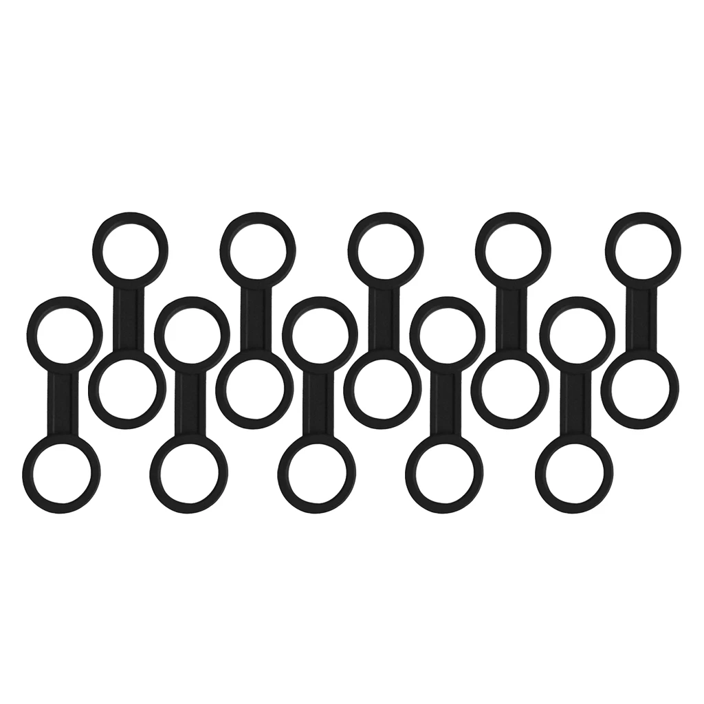MagiDeal 10pcs Universal 1' Scuba Diving Flexible Silicone Snorkel Keeper Holder Regulator Diving Snorkeling