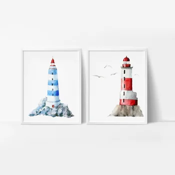 Watercolor Lighthouse Print And Poster , Cartoon Hand Drawn Lighthouse Wall Art Canvas Painting Pictures Kids Room Wall Decor
Watercolor Lighthouse Print And Poster , Cartoon Hand Drawn Lighthouse Wall Art Canvas Painting Pictures Kids Room Wall Decor
