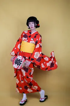 Classic Red Girl Cosplay Costume 8 Pieces Set Japanese Style Women Formal Dress Print Vintage Kimono Yukata Stage Show Clothes
Classic Red Girl Cosplay Costume 8 Pieces Set Japanese Style Women Formal Dress Print Vintage Kimono Yukata Stage Show Clothes