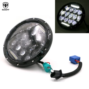 ROAOPP 7 inch 75W 4800lm H4 H13 Hi/Lo Beam LED Headlight with White DRL For Wrangler JK TJ LJ Harley-Davidson Motorcycle
ROAOPP 7 inch 75W 4800lm H4 H13 Hi/Lo Beam LED Headlight with White DRL For Wrangler JK TJ LJ Harley-Davidson Motorcycle