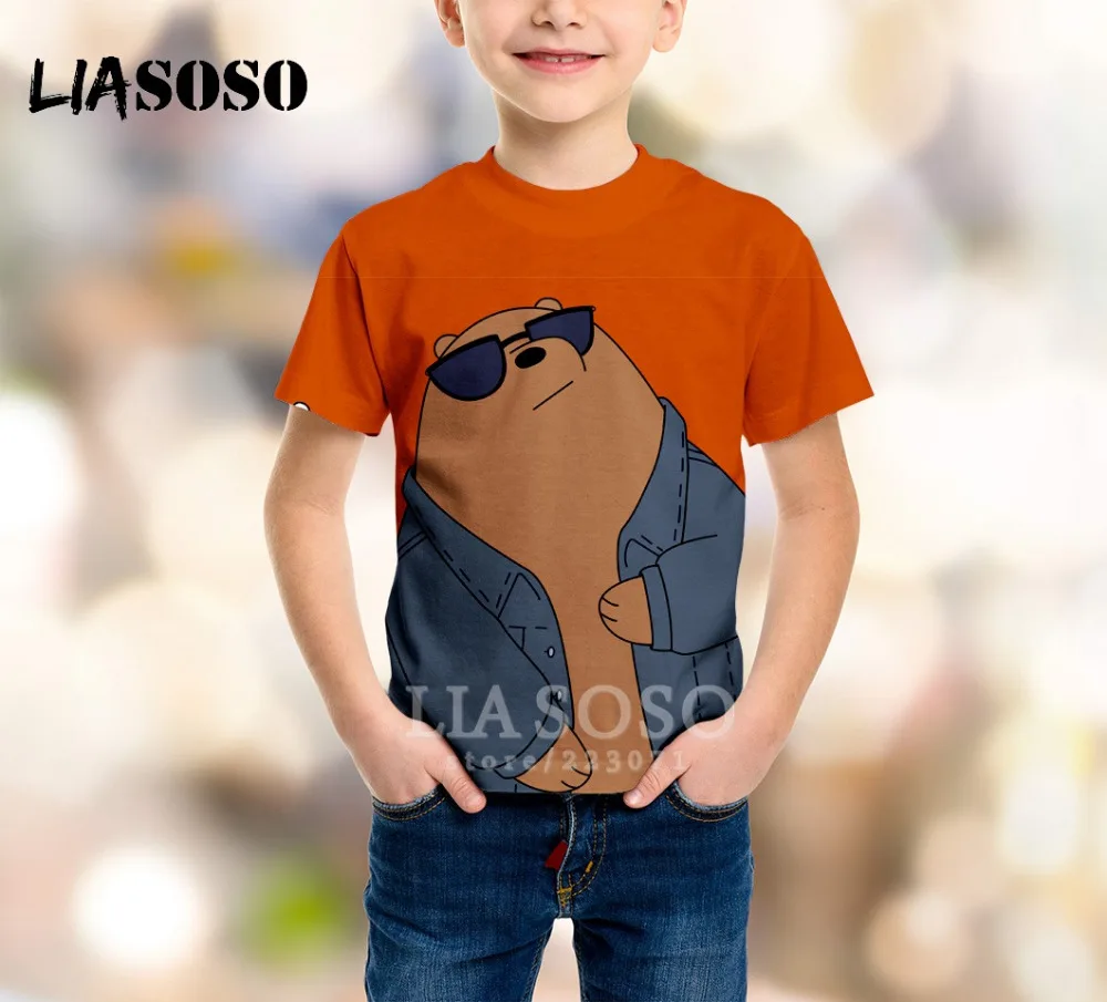 LIASOSO New Children Clothing 3D Print Anime We Bare Bears T Shirt Kids Sweatshirt Boy Girl Short Sleeve Baby Top Pullover B035
LIASOSO New Children Clothing 3D Print Anime We Bare Bears T Shirt Kids Sweatshirt Boy Girl Short Sleeve Baby Top Pullover B035
