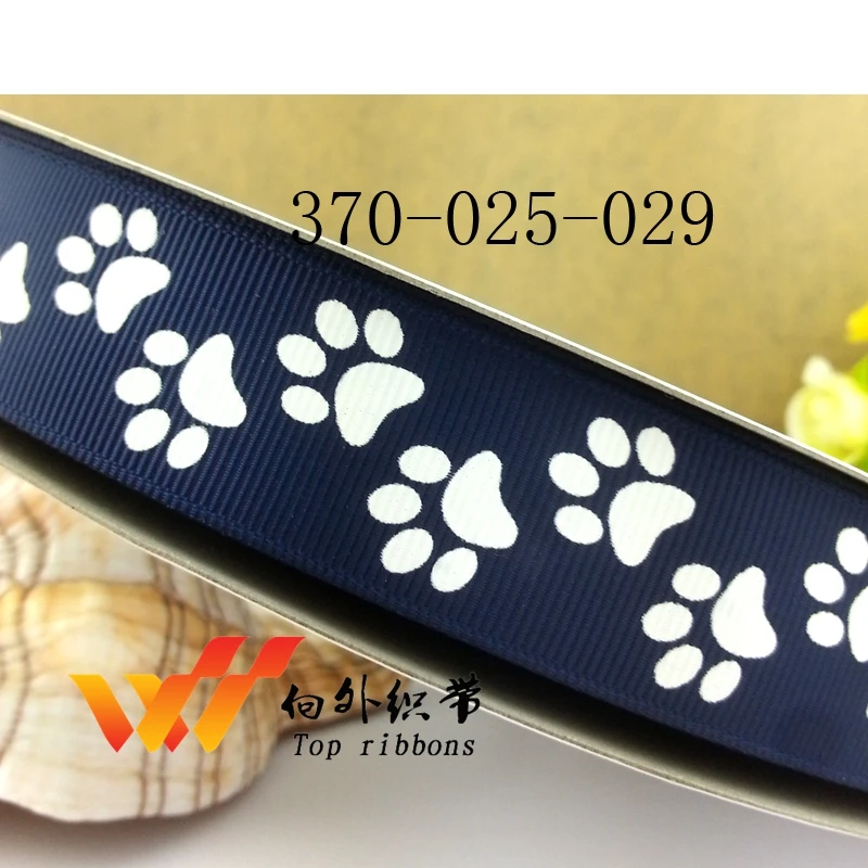 Free shipping Paw ribbon 1" ribbon 50 yards stripe printed grosgrain ribbon 370-025-029
Free shipping Paw ribbon 1" ribbon 50 yards stripe printed grosgrain ribbon 370-025-029