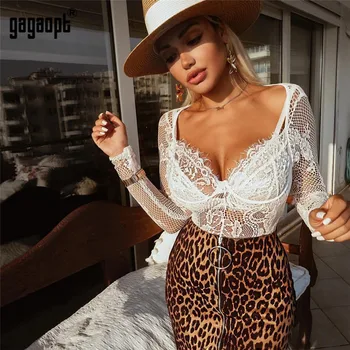 Gagaopt Summer Lace Bodysuit Women Perspective Fashion Ladies Floral Embroidery Sexy Bodysuit Long Sleeve Jumpsuit Overalls
Gagaopt Summer Lace Bodysuit Women Perspective Fashion Ladies Floral Embroidery Sexy Bodysuit Long Sleeve Jumpsuit Overalls