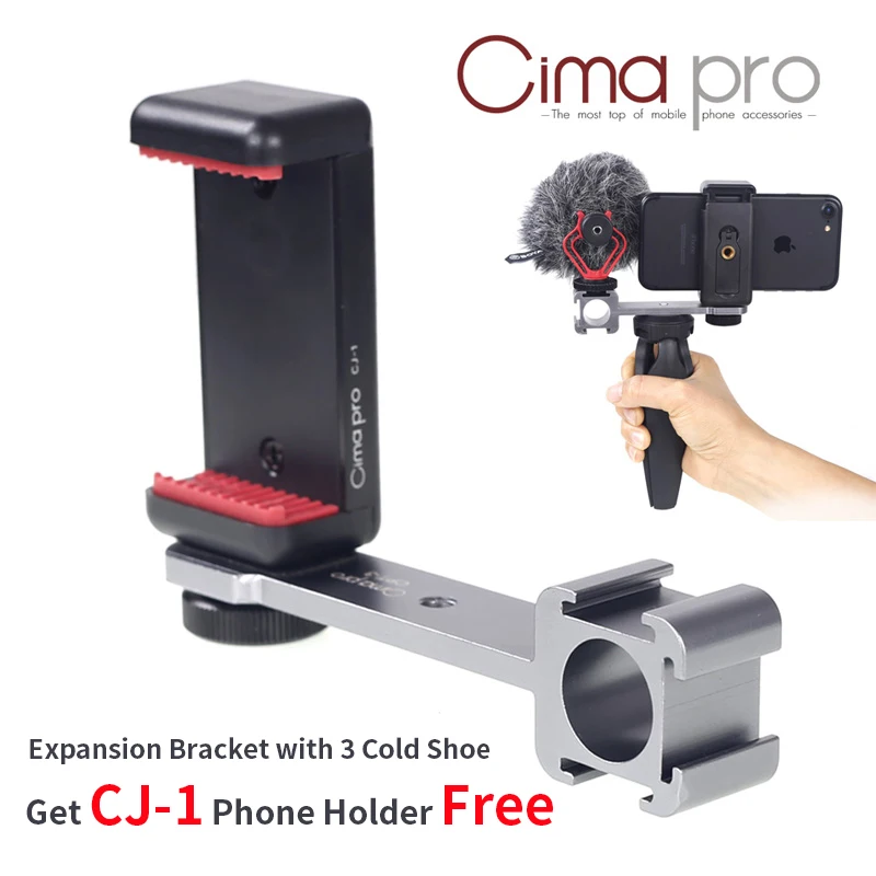 CimaPro CPT-3 Metal Extention Bar 3 Cold Shoe Mounts for Zhiyun Smooth 4/DJI OSMO/Vimble 2 Gimbal LED Light BY-MM1 Microphone
CimaPro CPT-3 Metal Extention Bar 3 Cold Shoe Mounts for Zhiyun Smooth 4/DJI OSMO/Vimble 2 Gimbal LED Light BY-MM1 Microphone