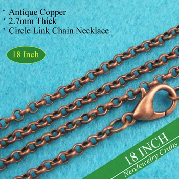500 pcs - Antique Copper 18 inch Chain Necklace, Circle Link Chain, 18'' Antique Copper Chain, Antique Copper Necklace Chain
500 pcs - Antique Copper 18 inch Chain Necklace, Circle Link Chain, 18'' Antique Copper Chain, Antique Copper Necklace Chain