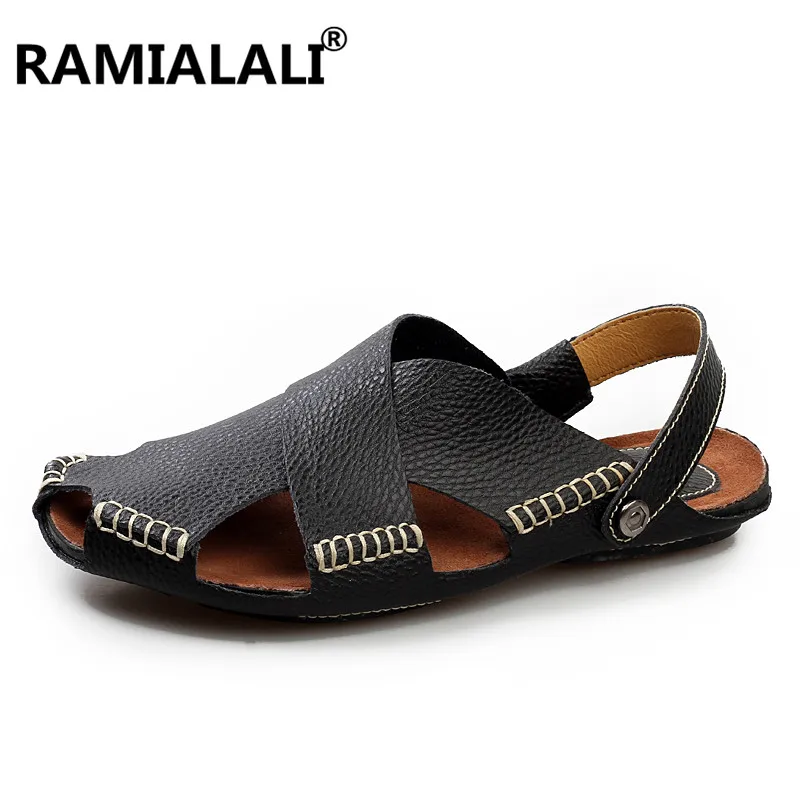 New Summer Leather Men Sandals Luxury Brand High Quality Genuine Leather Sandals Men Fashion Flats Men Leather Sandals
New Summer Leather Men Sandals Luxury Brand High Quality Genuine Leather Sandals Men Fashion Flats Men Leather Sandals